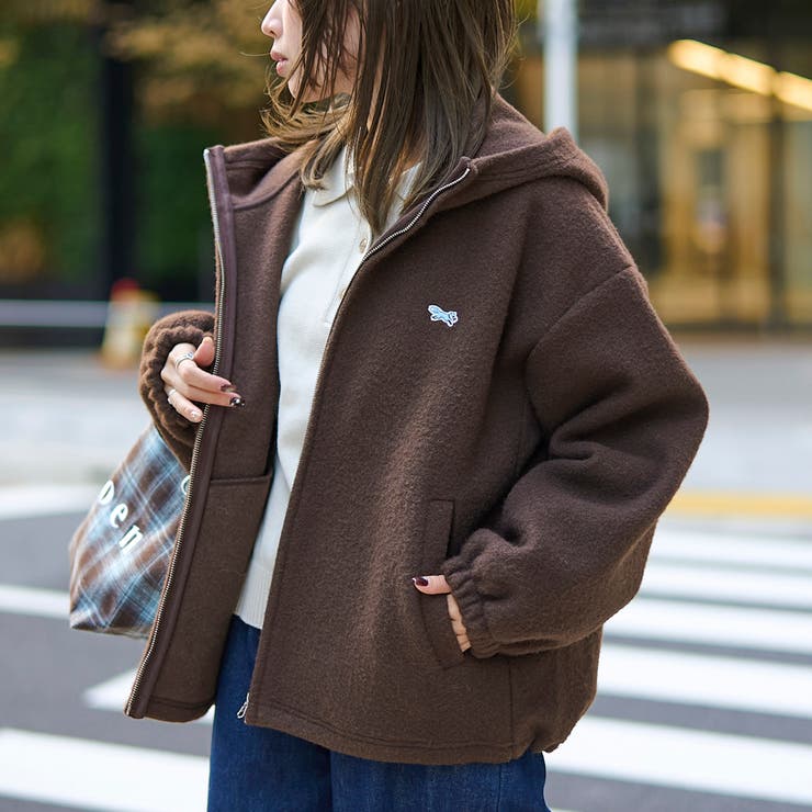 MD.BROWN | 【PENNEYS（ぺニーズ）別注】 ボアフーディージップブルゾン | coen【women】