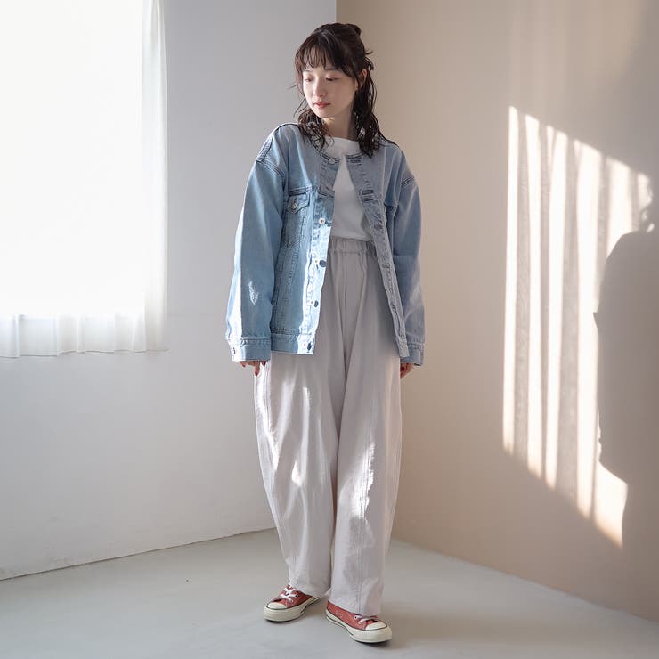 ノーカラーデニムジャケット | coen【women】 | 詳細画像10 