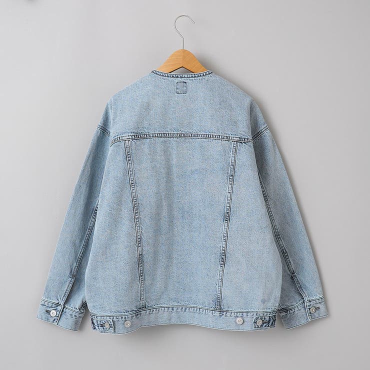 ノーカラーデニムジャケット | coen【women】 | 詳細画像19 