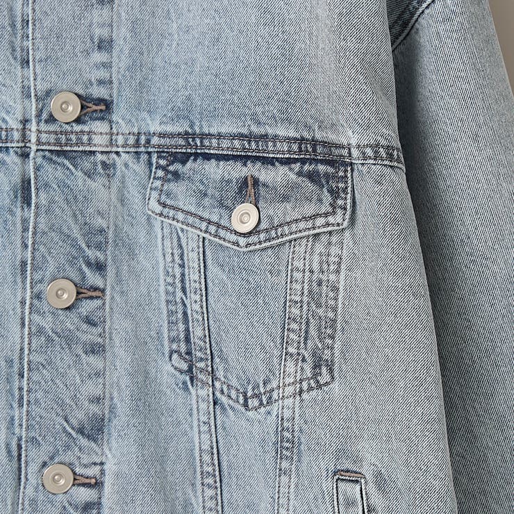 ノーカラーデニムジャケット | coen【women】 | 詳細画像21 