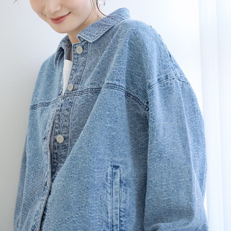 ナッピングデニムシャツジャケット | coen【women】 | 詳細画像7 