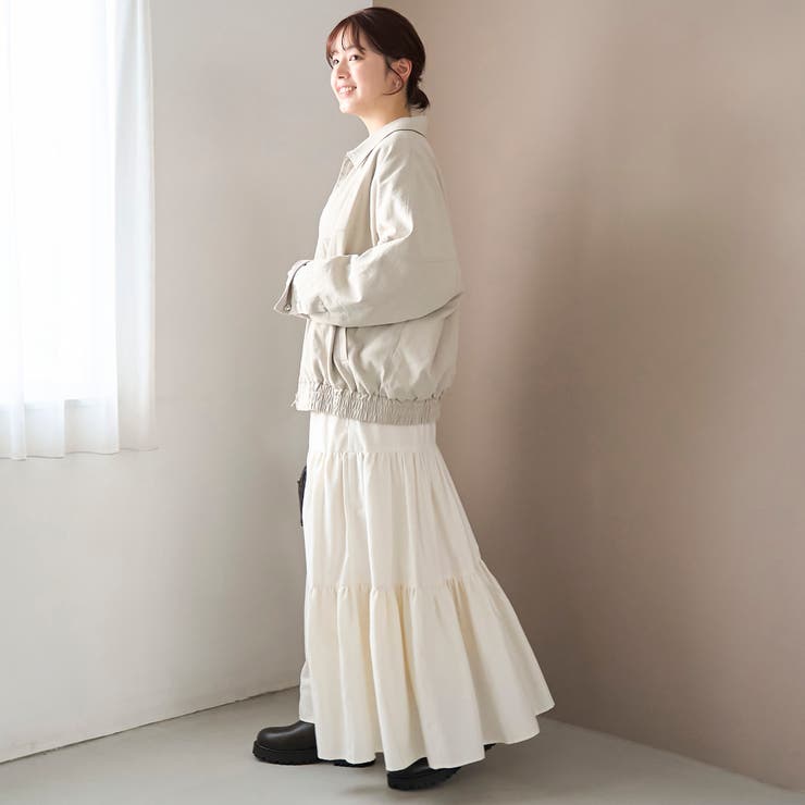 リバーシブルチェックブルゾン（ナチュラル） | coen【women】 | 詳細画像3 