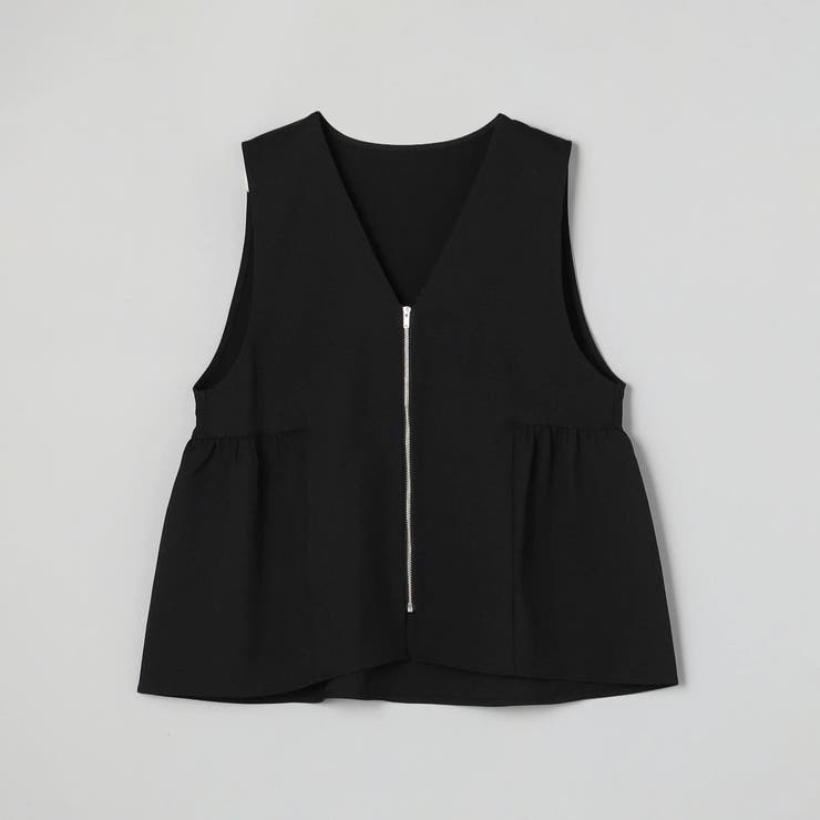 リネンライク ペプラムジップベスト | coen【women】 | 詳細画像18 