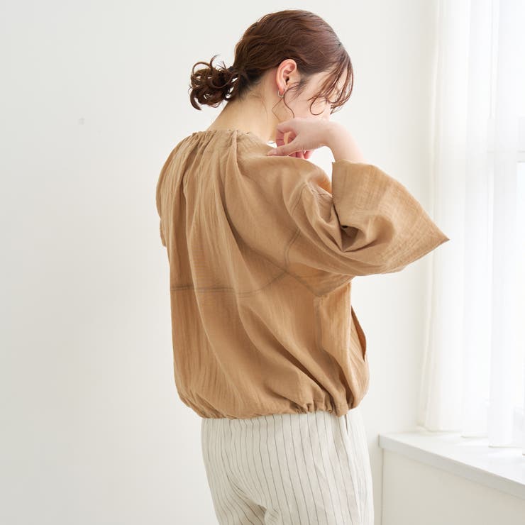 シアーギャザージップブルゾン | coen【women】 | 詳細画像11 