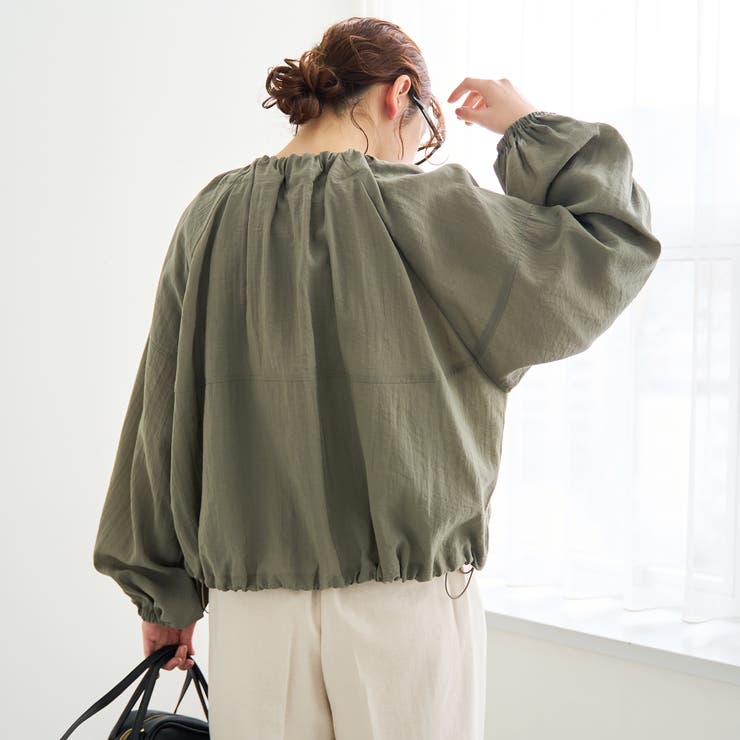 シアーギャザージップブルゾン | coen【women】 | 詳細画像21 