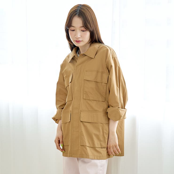 コットンリップストップ サファリジャケット | coen【women】 | 詳細画像11 