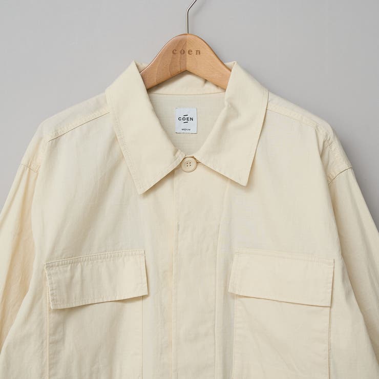 コットンリップストップ サファリジャケット | coen【women】 | 詳細画像27 