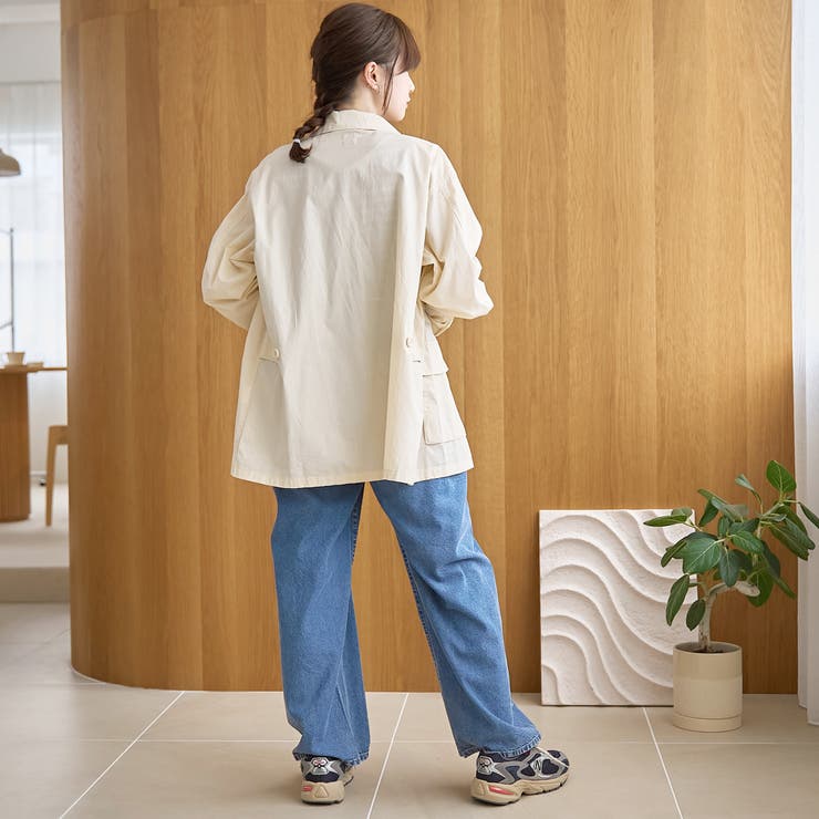 コットンリップストップ サファリジャケット | coen【women】 | 詳細画像4 