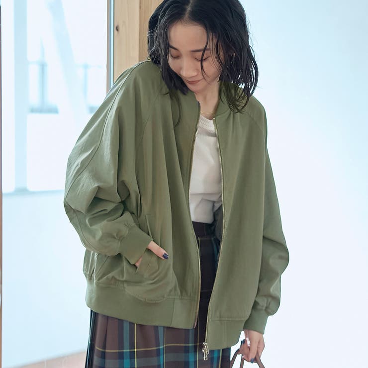 OLIVE | ポリツイルMA-1ブルゾン | coen【women】