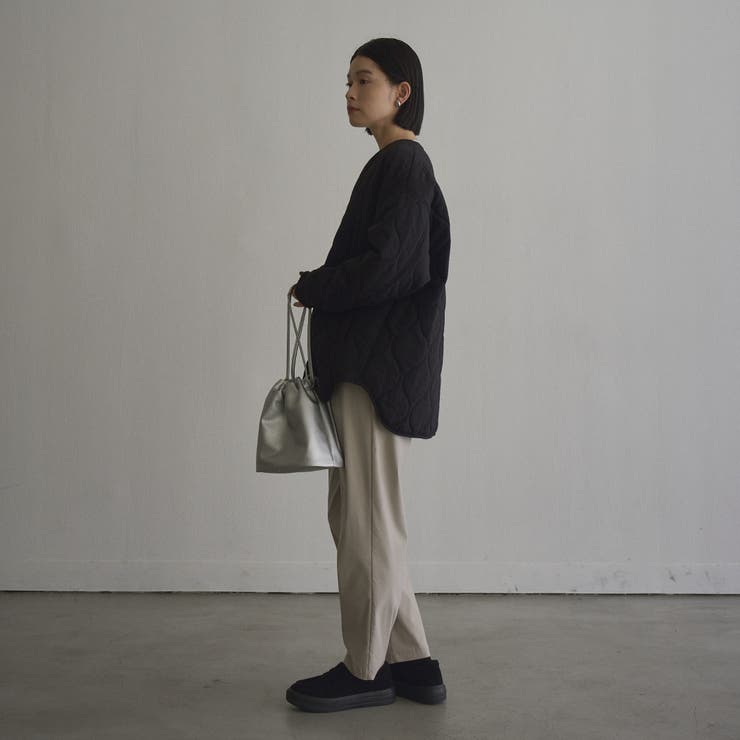 【定番】ノーカラー撥水キルティングブルゾン（WEB限定カラーあり インフルエンサ… | coen【women】 | 詳細画像11 