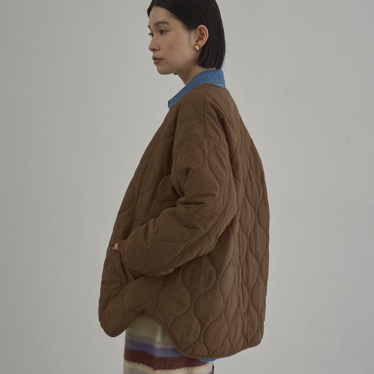 【定番】ノーカラー撥水キルティングブルゾン（WEB限定カラーあり インフルエンサ… | coen【women】 | 詳細画像29 