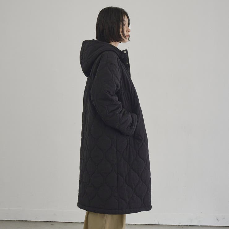 【新型登場◎】フード付き撥水キルティングロングコート | coen【women】 | 詳細画像15 