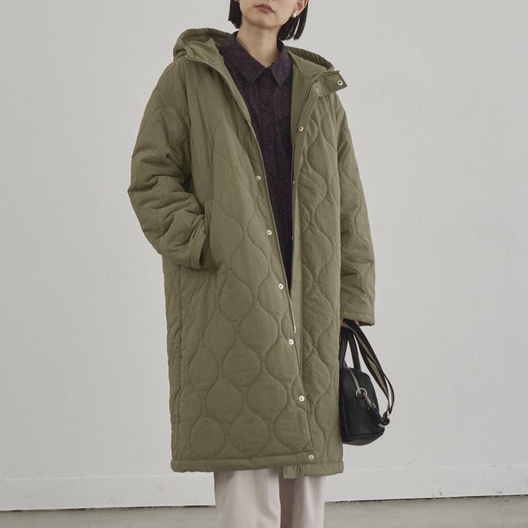 【新型登場◎】フード付き撥水キルティングロングコート | coen【women】 | 詳細画像19 