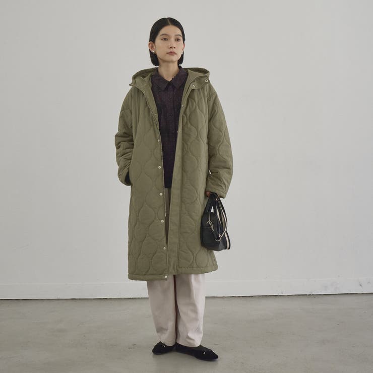 【新型登場◎】フード付き撥水キルティングロングコート | coen【women】 | 詳細画像20 