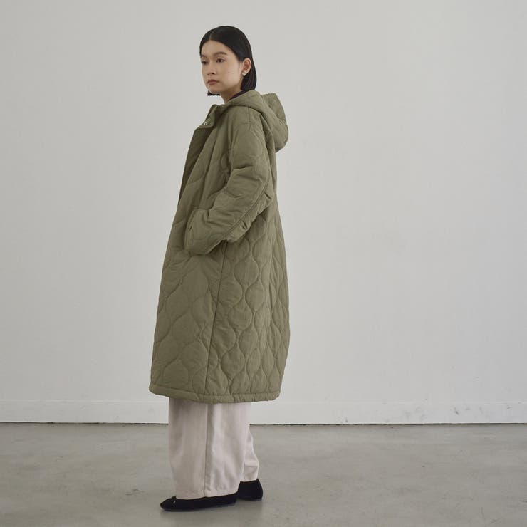 【新型登場◎】フード付き撥水キルティングロングコート | coen【women】 | 詳細画像21 