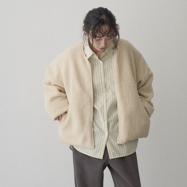 【KELTY（ケルティ）別注】ノーカラーWジップボアブルゾン | coen【women】 | 詳細画像5 