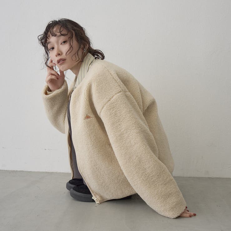 【KELTY（ケルティ）別注】ノーカラーWジップボアブルゾン | coen【women】 | 詳細画像8 