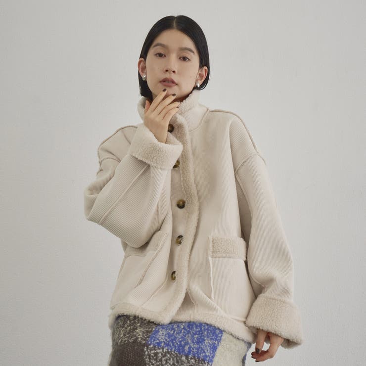【新型登場◎】リバーシブル スタンドネックコーデュロイブルゾン | coen【women】 | 詳細画像15 