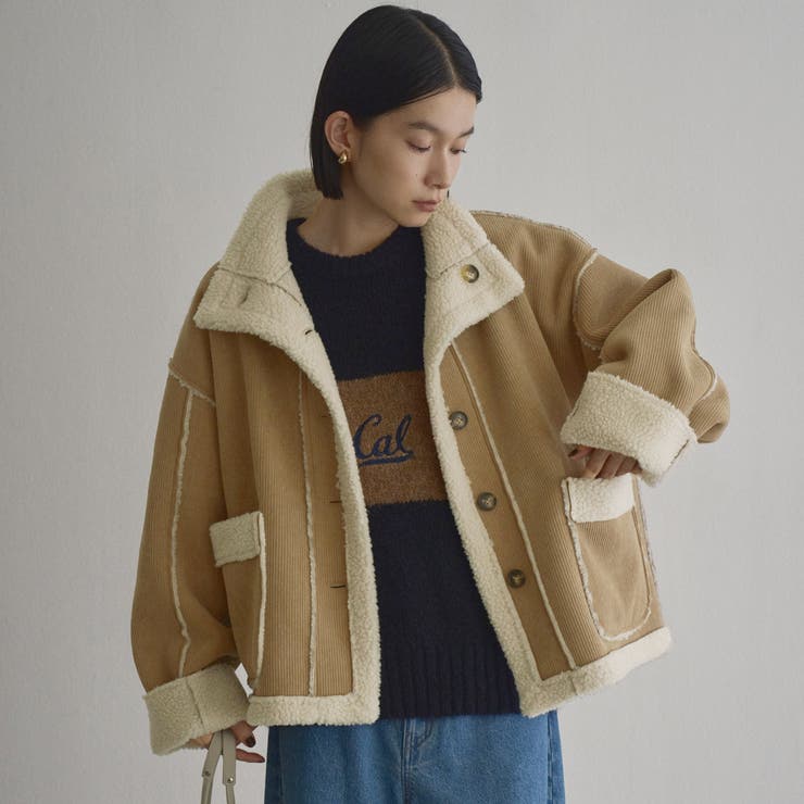 【新型登場◎】リバーシブル スタンドネックコーデュロイブルゾン | coen【women】 | 詳細画像21 