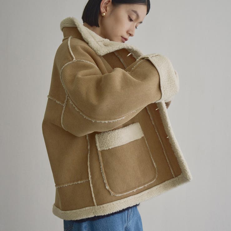 【新型登場◎】リバーシブル スタンドネックコーデュロイブルゾン | coen【women】 | 詳細画像24 