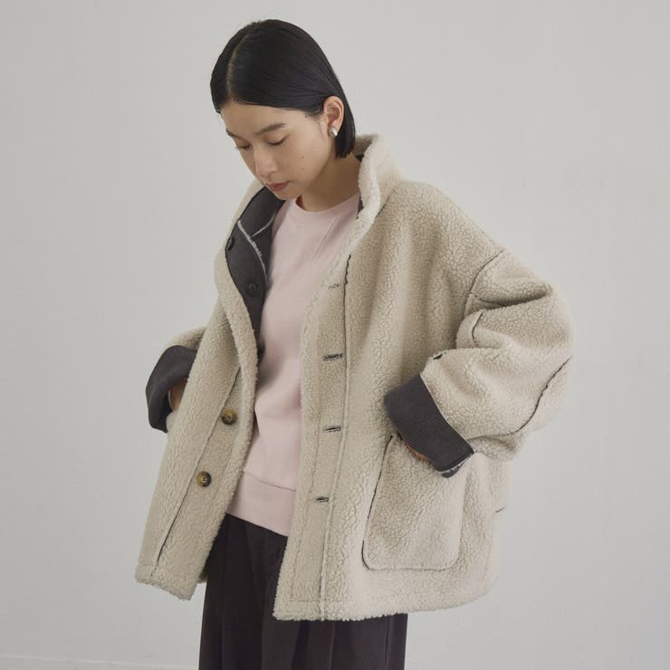 【新型登場◎】リバーシブル スタンドネックコーデュロイブルゾン | coen【women】 | 詳細画像4 