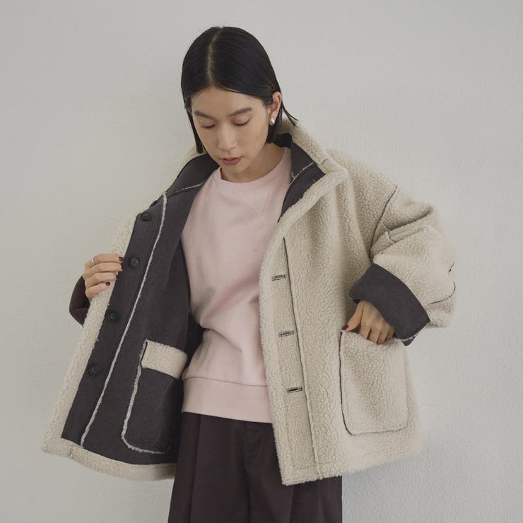 【新型登場◎】リバーシブル スタンドネックコーデュロイブルゾン | coen【women】 | 詳細画像7 