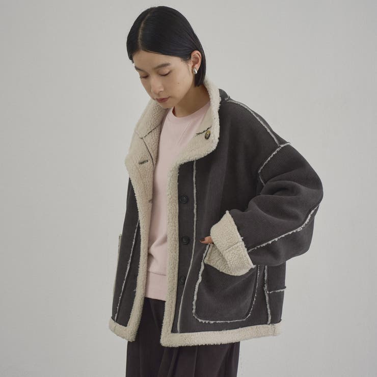 【新型登場◎】リバーシブル スタンドネックコーデュロイブルゾン | coen【women】 | 詳細画像9 