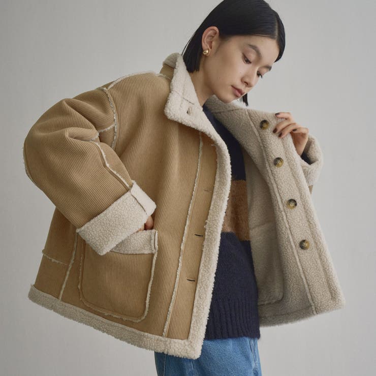 BEIGE | 【新型登場◎】リバーシブル スタンドネックコーデュロイブルゾン | coen【women】