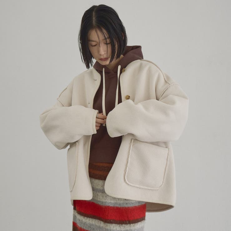 【WEB限定】リバーシブル ノーカラーコーデュロイブルゾン | coen【women】 | 詳細画像13 