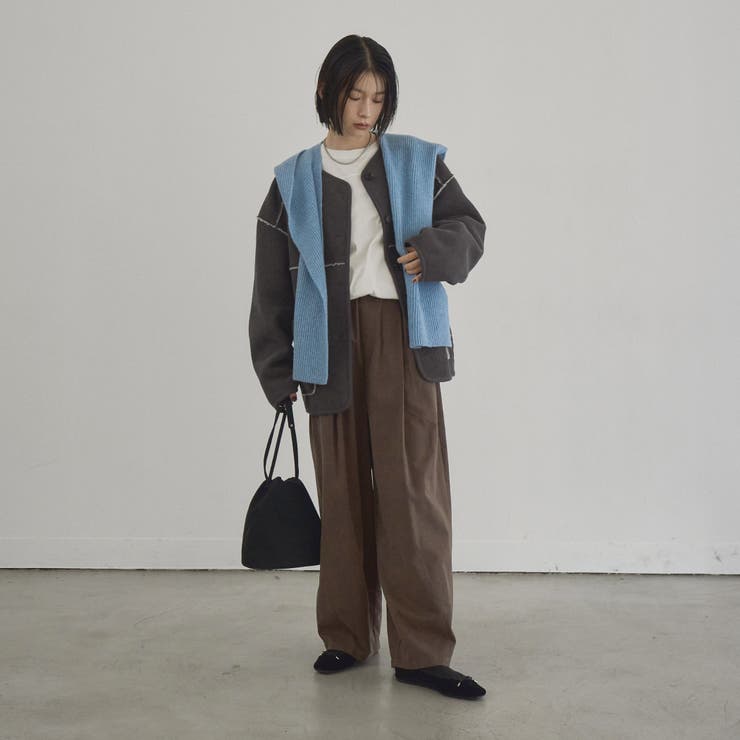 【WEB限定】リバーシブル ノーカラーコーデュロイブルゾン | coen【women】 | 詳細画像2 