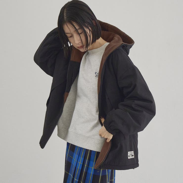 【PARKNIK（パークニック）】リバーシブル撥水フーディーブルゾン | coen【women】 | 詳細画像14 
