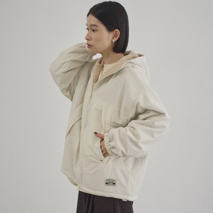 【PARKNIK（パークニック）】リバーシブル撥水フーディーブルゾン | coen【women】 | 詳細画像6 