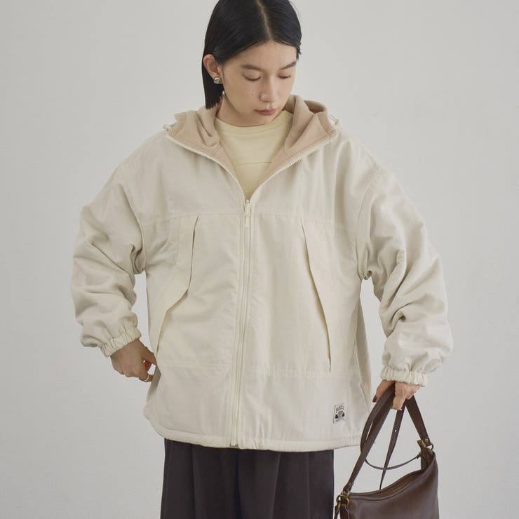 OFF WHITE | 【PARKNIK（パークニック）】リバーシブル撥水フーディーブルゾン | coen【women】