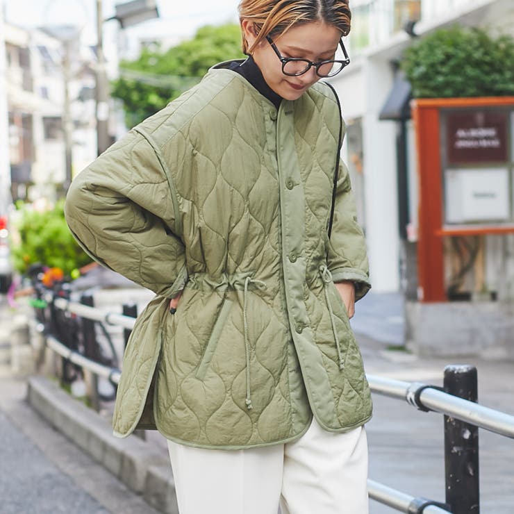 OLIVE | ドロストでメリハリコーデ可能。キルティングジャケット# | coen【women】