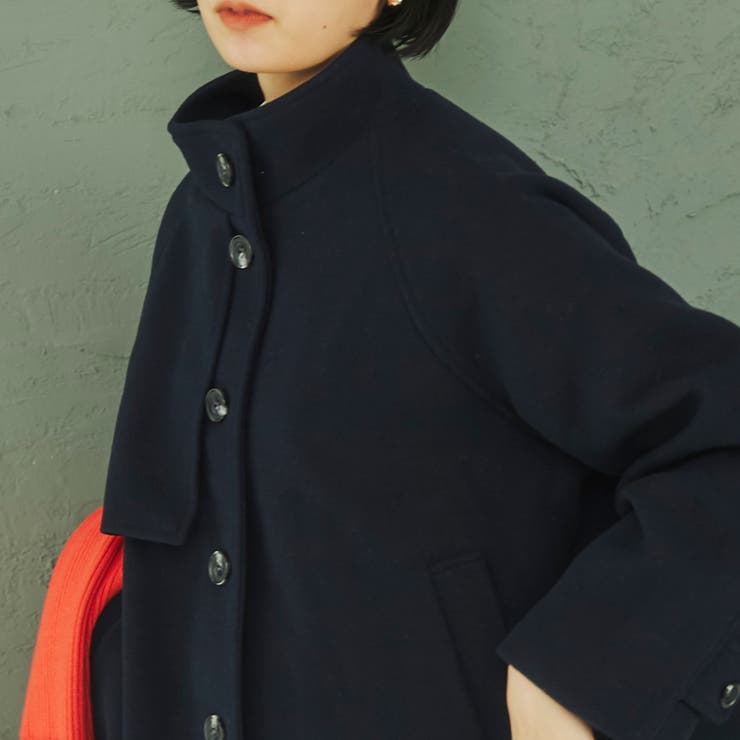 スタンドネックショートコート[品番：COEW0003704]｜coen【women