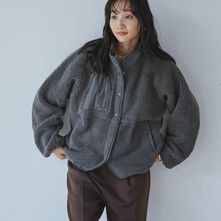 ボアフリースブルゾン[品番：COEW0004933]｜coen【women】（コーエン