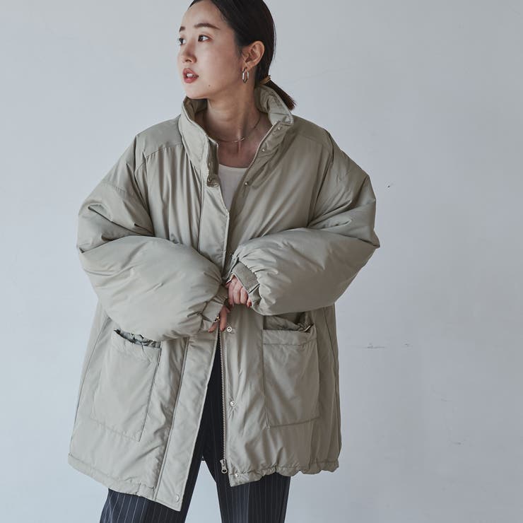 BEIGE】パディングミドルコート[品番：COEW0004951]｜coen【women