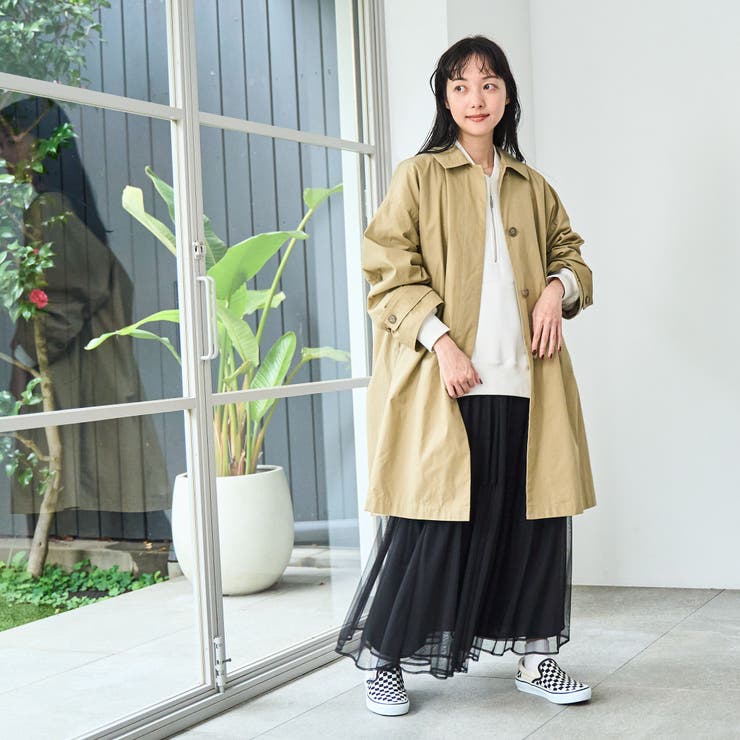 スクエアステンカラーコート | coen【women】 | 詳細画像12 