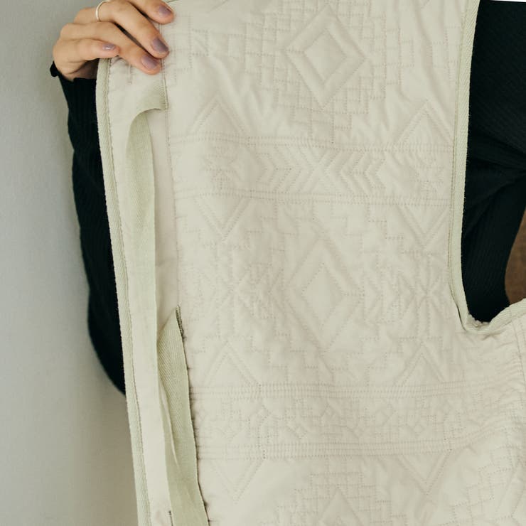 幾何柄キルトリバーシブルベスト | coen【women】 | 詳細画像44 