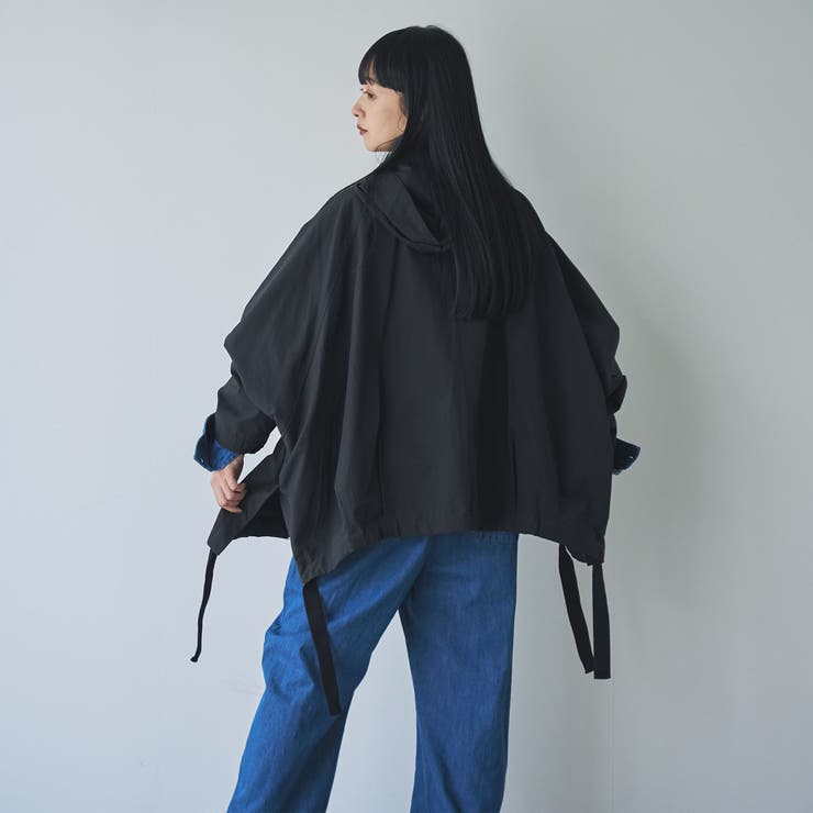 交渉中 ご購入不可 Vin 19,000円 パーカー ポンチョ コート ボア 紺