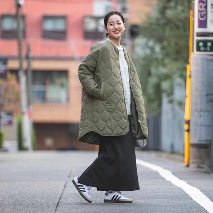 LOEWE ジップアップキルティングジャケット サイズ46 カーキ