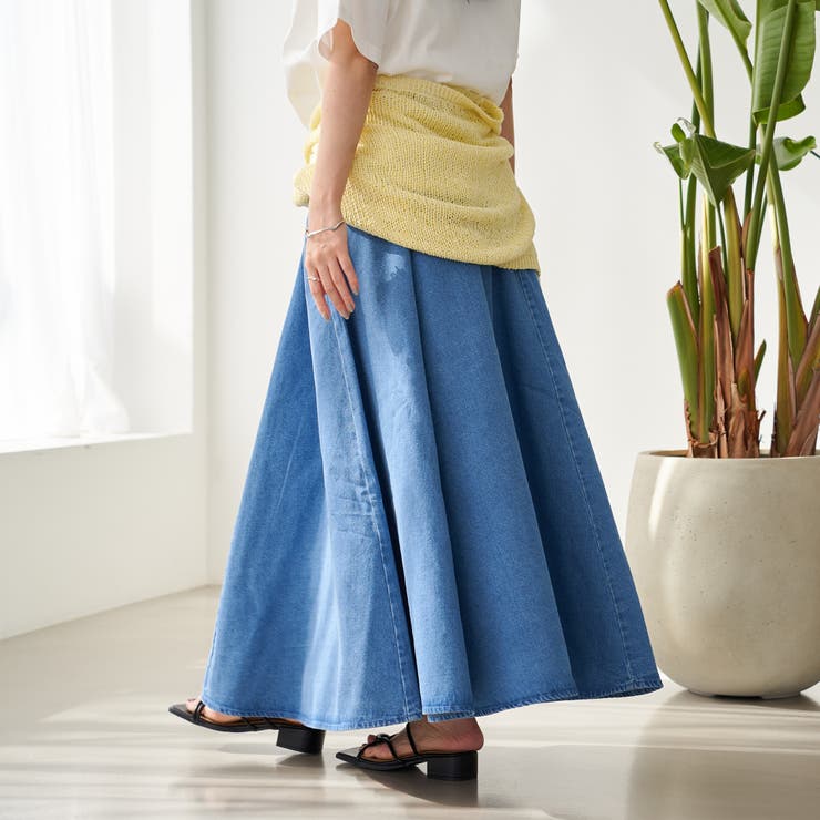 【WEB限定】Dickies（ディッキーズ）イージーフレアスカート（デニム） | coen【women】 | 詳細画像3 