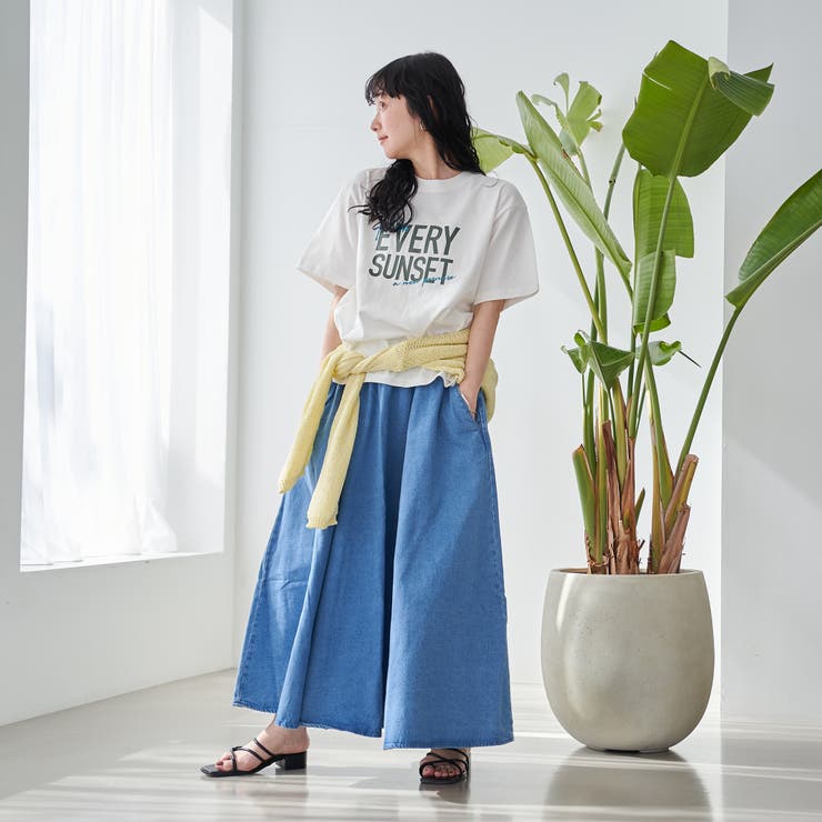 【WEB限定】Dickies（ディッキーズ）イージーフレアスカート（デニム） | coen【women】 | 詳細画像4 