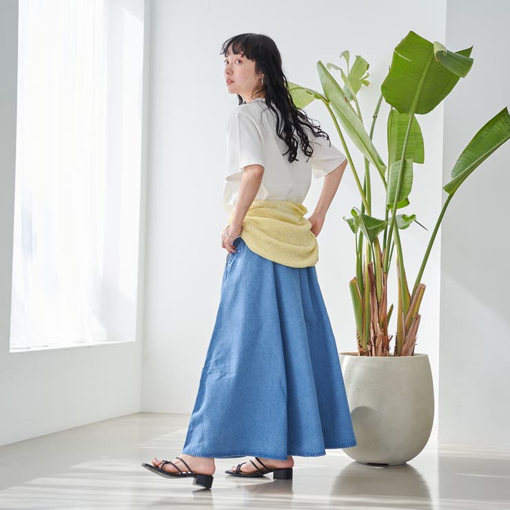 【WEB限定】Dickies（ディッキーズ）イージーフレアスカート（デニム） | coen【women】 | 詳細画像6 