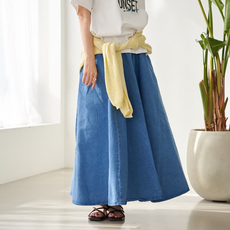 COBALT | 【WEB限定】Dickies（ディッキーズ）イージーフレアスカート（デニム） | coen【women】