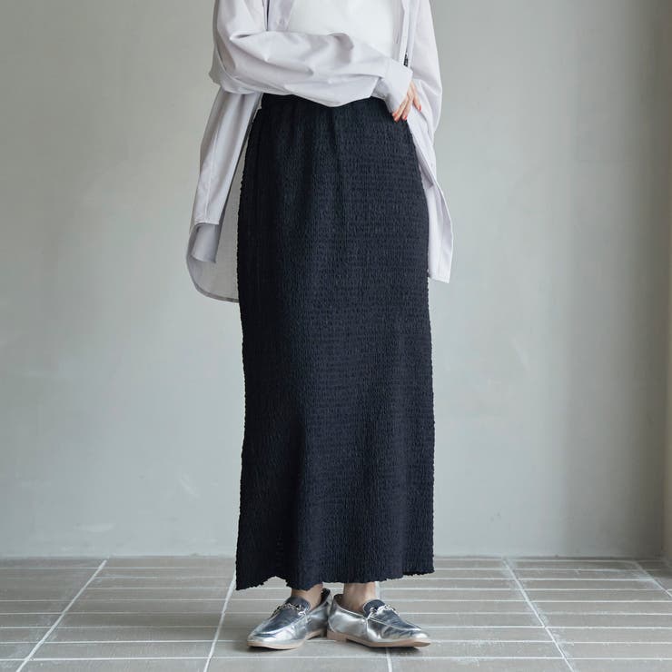 ポコポコシャーリングナロースカート | coen【women】 | 詳細画像1 