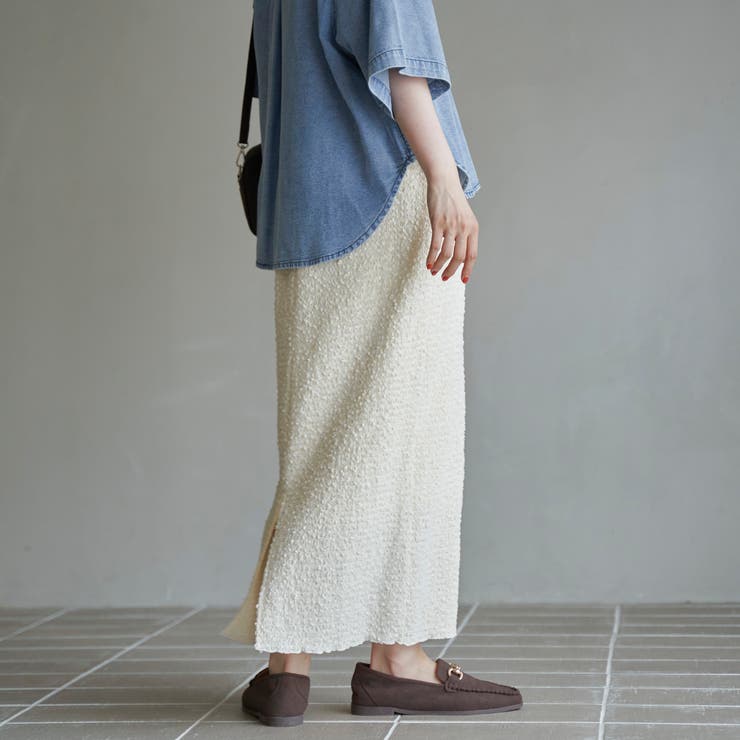 ポコポコシャーリングナロースカート | coen【women】 | 詳細画像3 