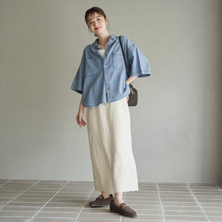 ポコポコシャーリングナロースカート | coen【women】 | 詳細画像5 