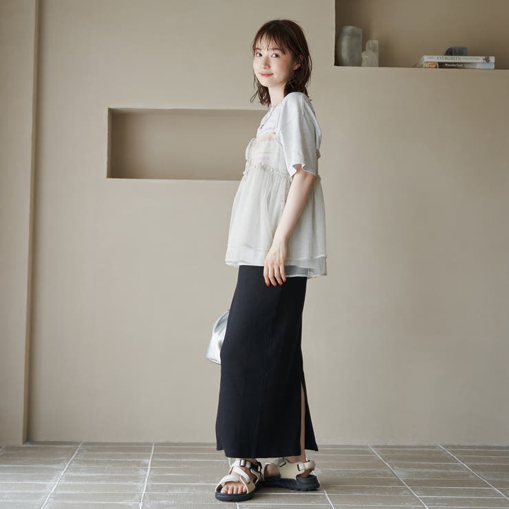 リブナロースカート | coen【women】 | 詳細画像18 
