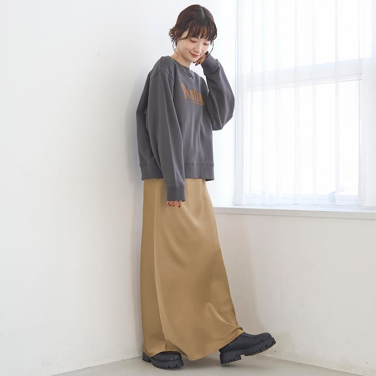 サテンAラインスカート | coen【women】 | 詳細画像12 